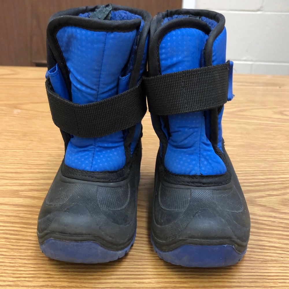 Blue and Black Waterproof Snow Boots